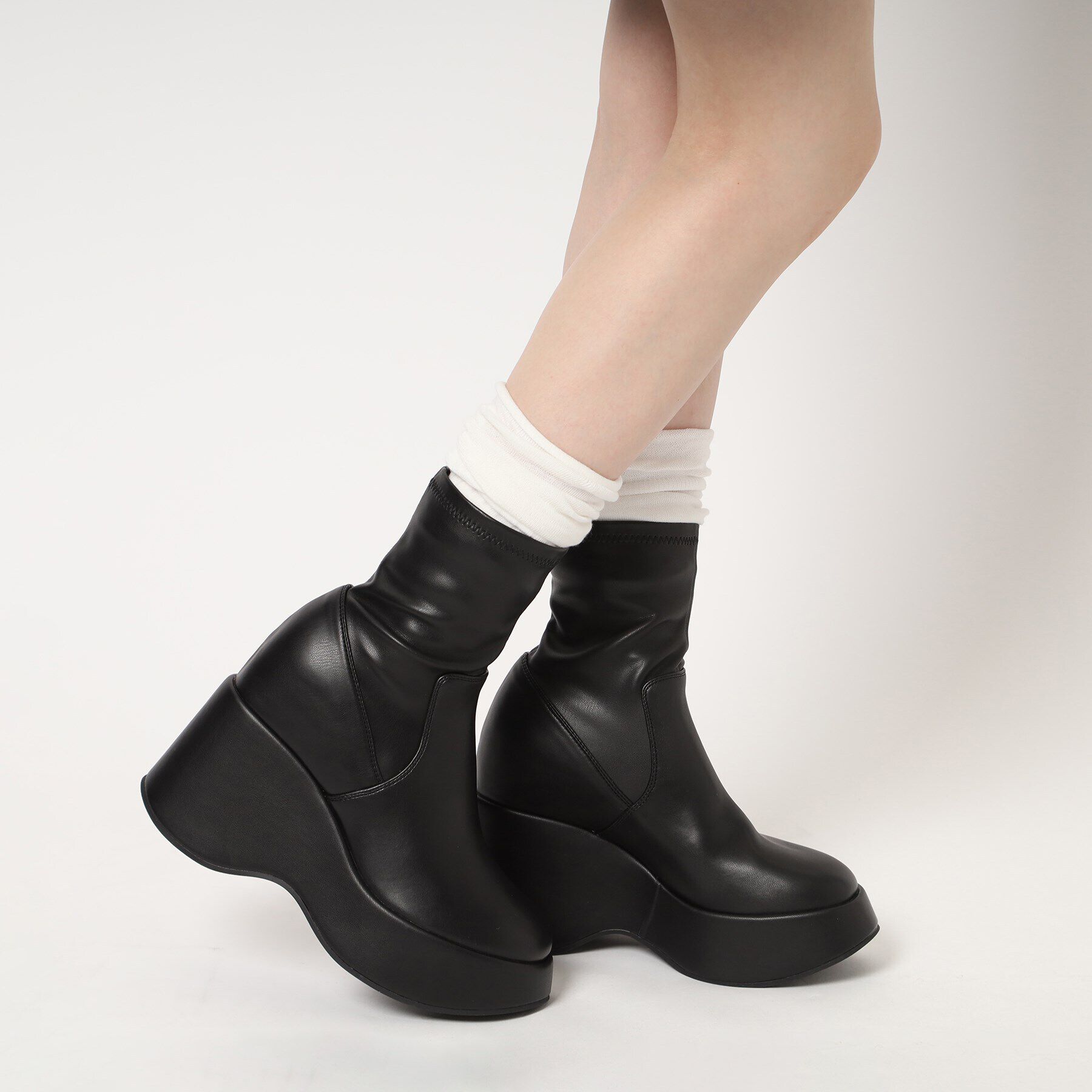ESPERANZA「きゅんフィットインソールウェッジショートブーツ」|ショートブーツ|
