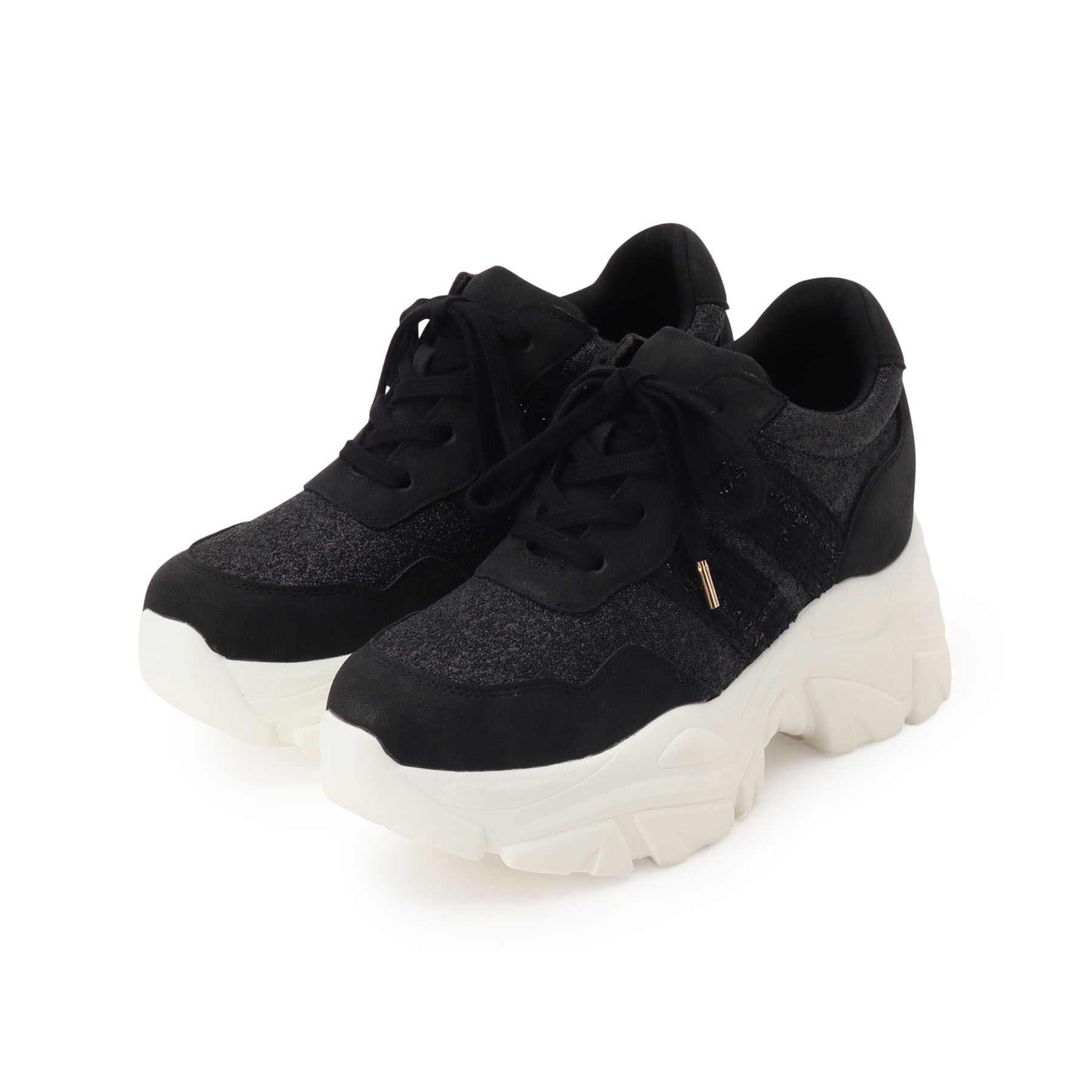 ESPERANZA「きゅんフィットインソールサイドラインスニーカー」|スニーカー|ブラック(319)