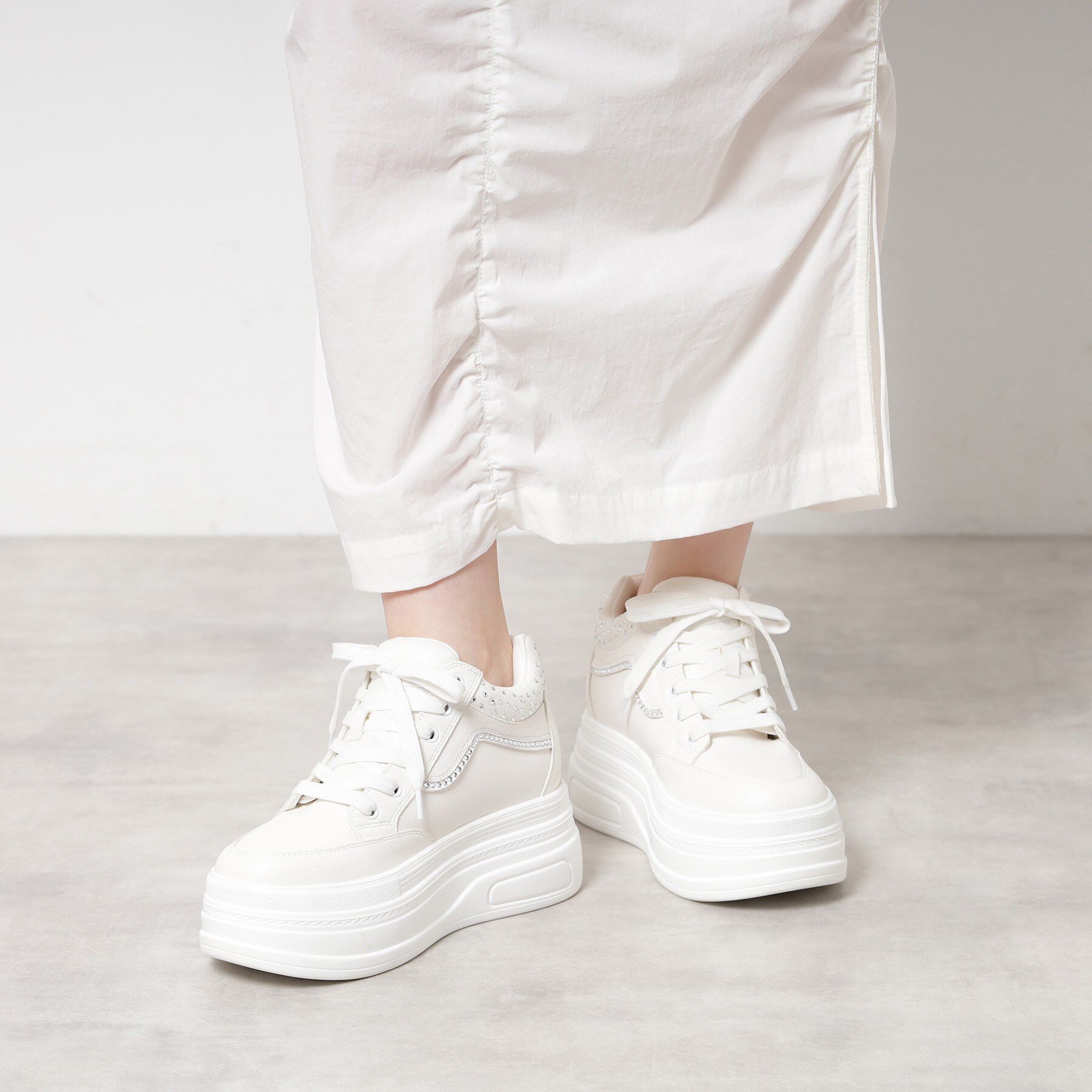 ESPERANZA「きゅんフィットインソールラインストーンスニーカー」|スニーカー|