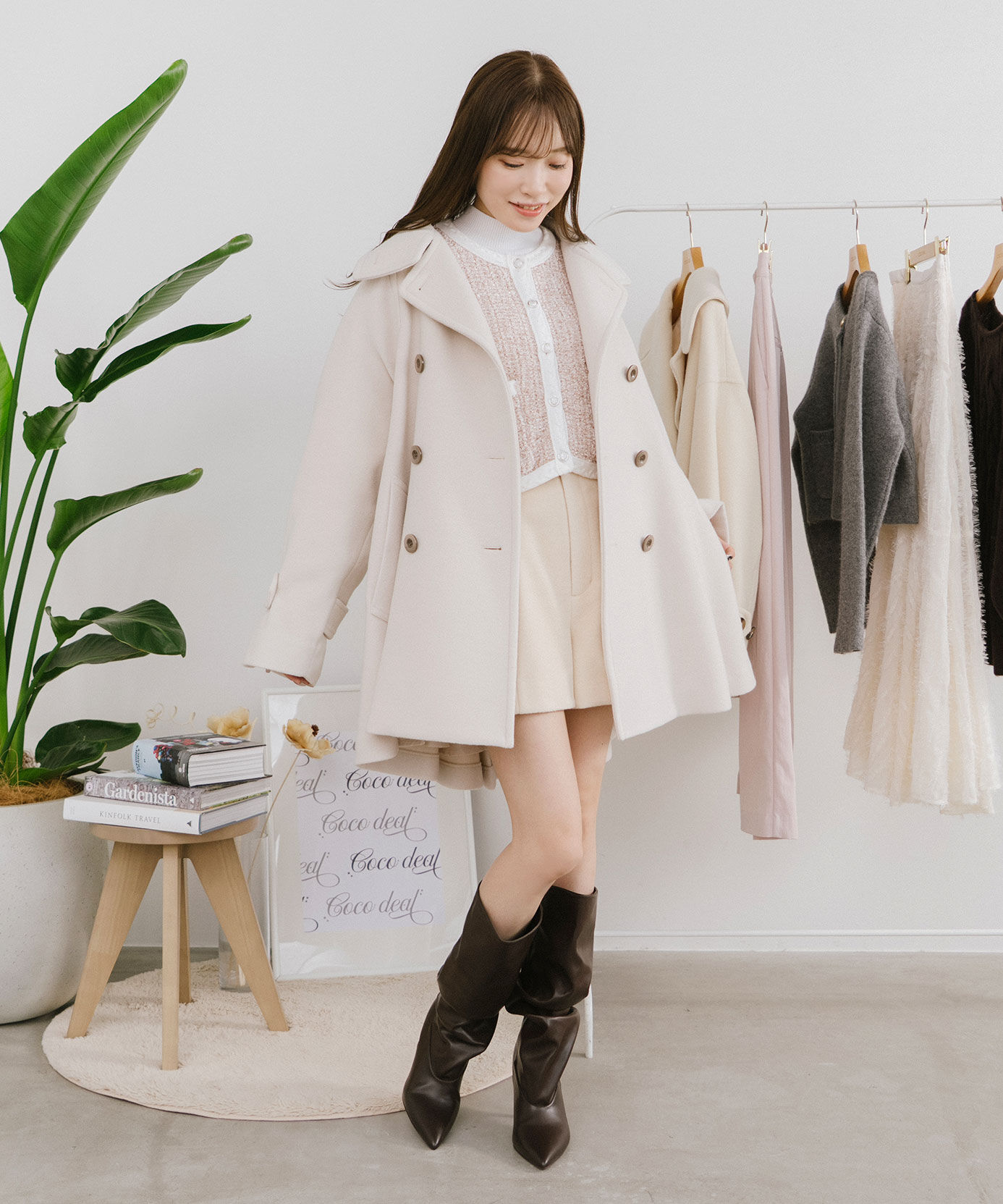 COCO DEAL「ファンシーツイードニットカーディガン」|ニット・セーター|