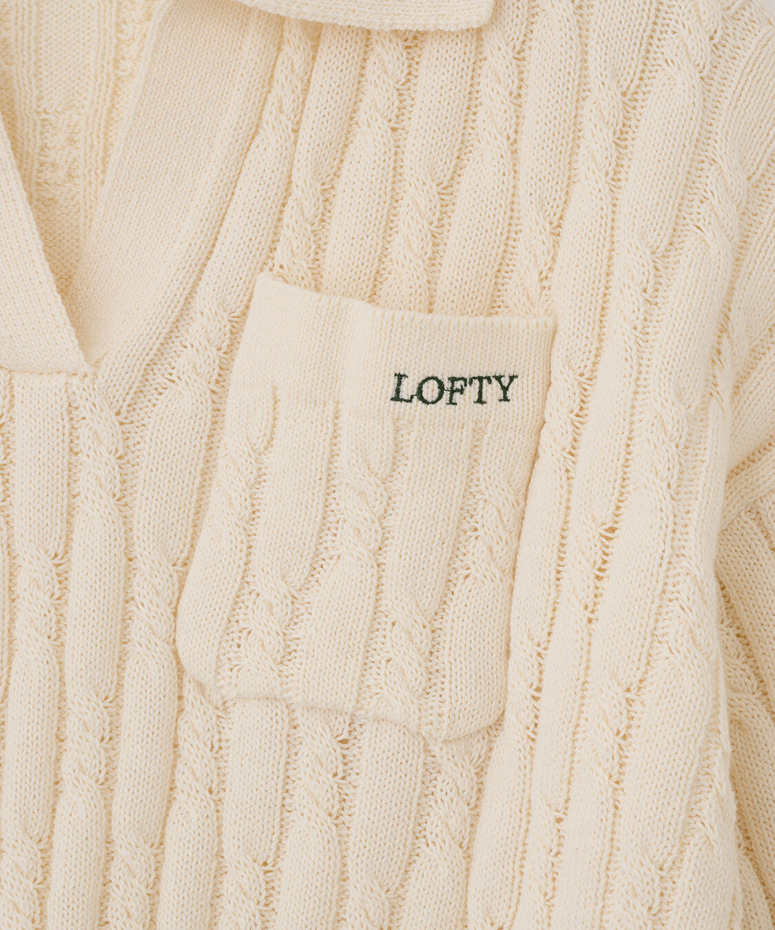 COCO DEAL「ケーブルスキッパーニット」|ニット・セーター|