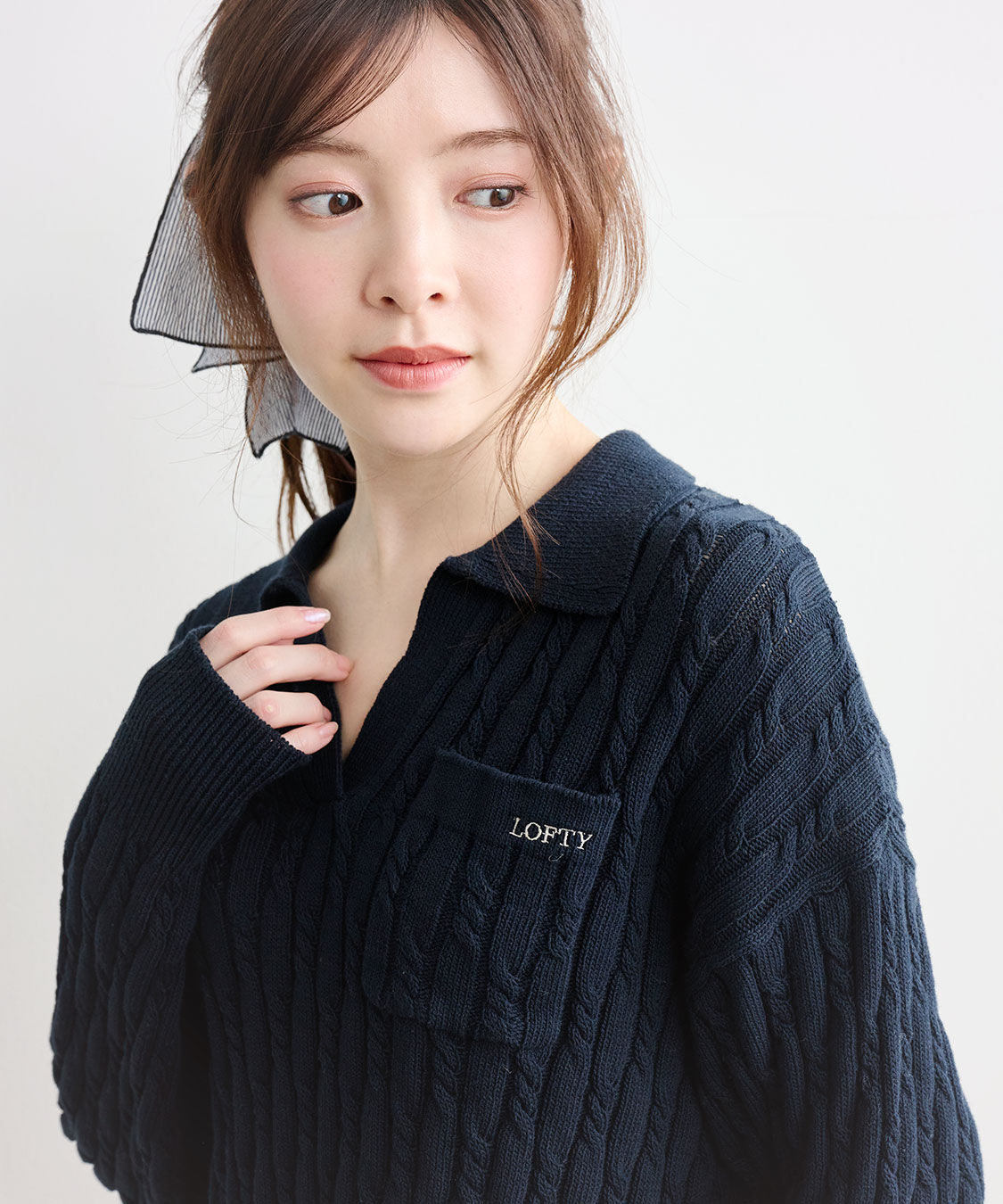 COCO DEAL「ケーブルスキッパーニット」|ニット・セーター|