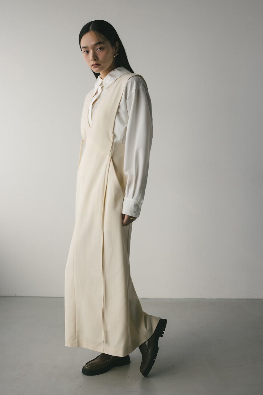 STYLEMIXER「バックリボンジャンパーワンピース」|ワンピース|