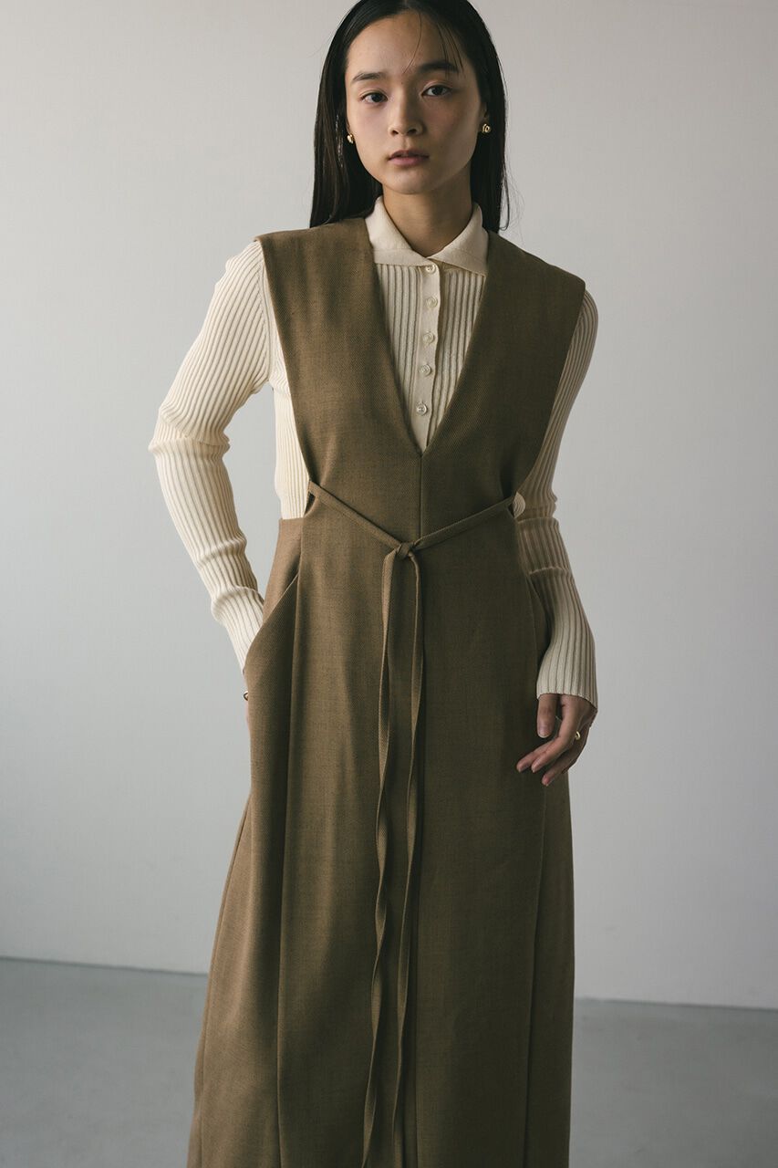 STYLEMIXER「バックリボンジャンパーワンピース」|ワンピース|