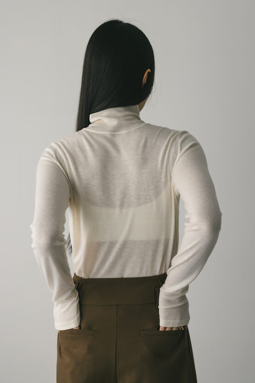 STYLEMIXER「2WAYウォッシャブルハイネックオープンニット」|ニット・セーター|