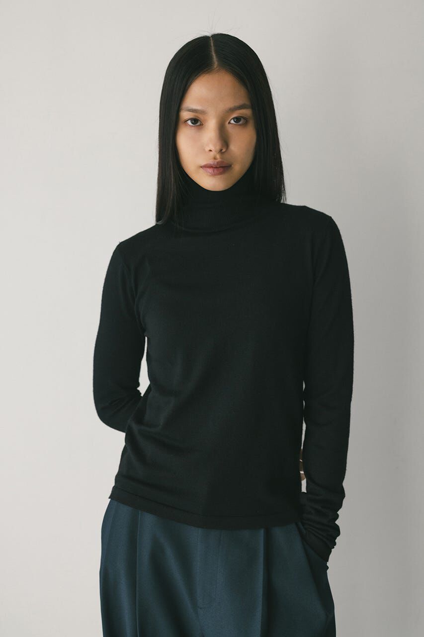 STYLEMIXER「2WAYウォッシャブルハイネックオープンニット」|ニット・セーター|