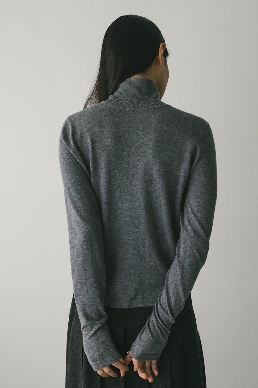 STYLEMIXER「2WAYウォッシャブルハイネックオープンニット」|ニット・セーター|