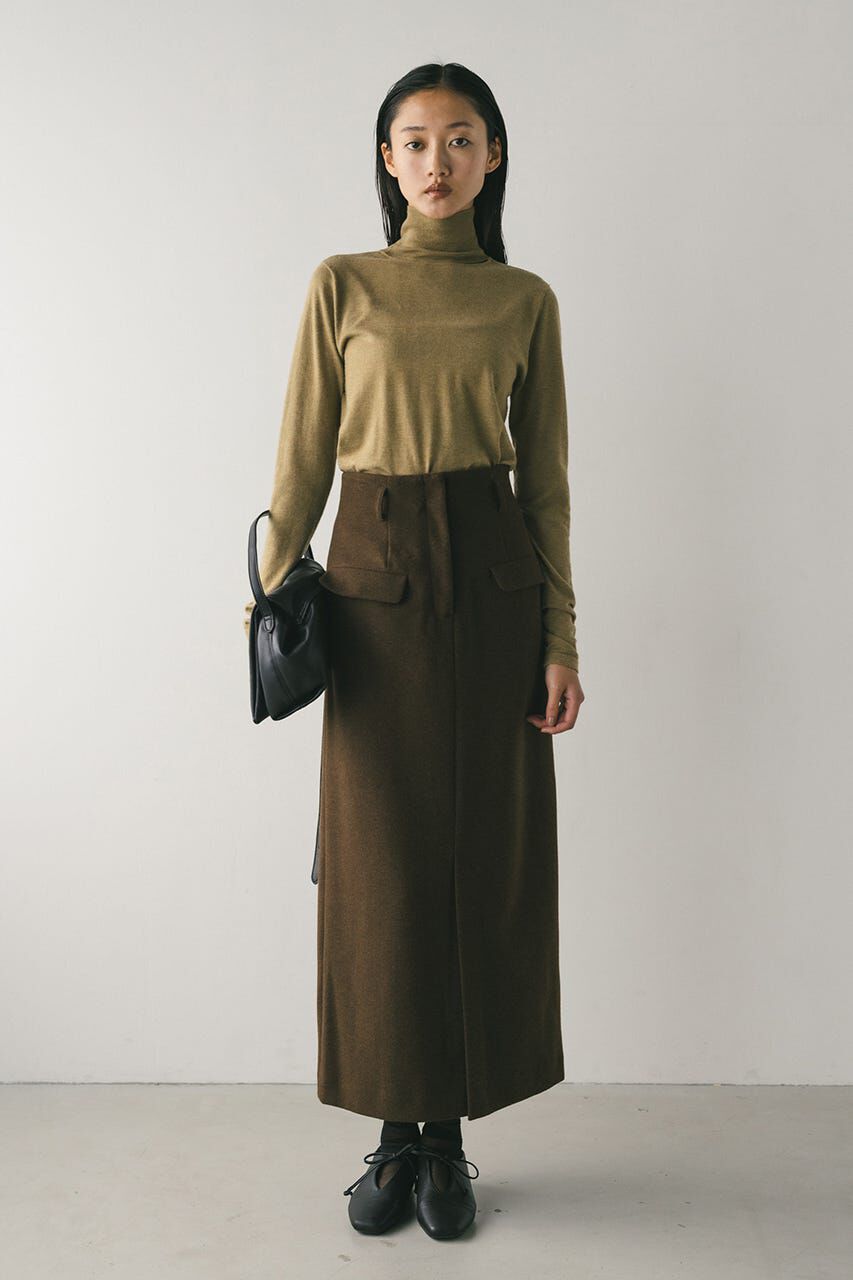 STYLEMIXER「フロントポケットナロースカート」|スカート|BRN