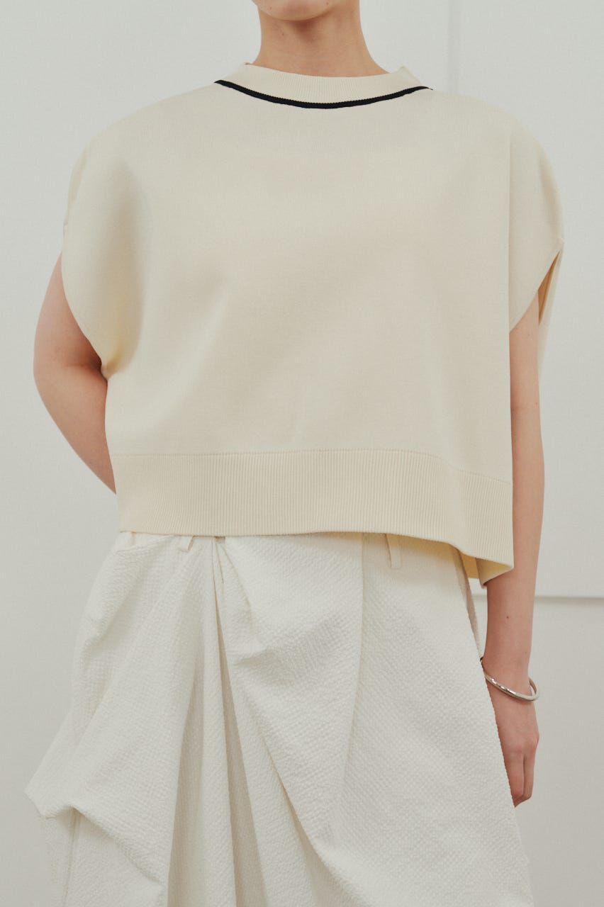 STYLEMIXER「パイピングニットトップ」|ニット・セーター|