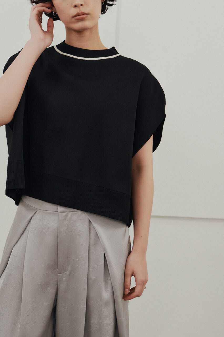 STYLEMIXER「パイピングニットトップ」|ニット・セーター|