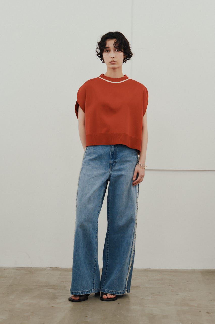 STYLEMIXER「パイピングニットトップ」|ニット・セーター|