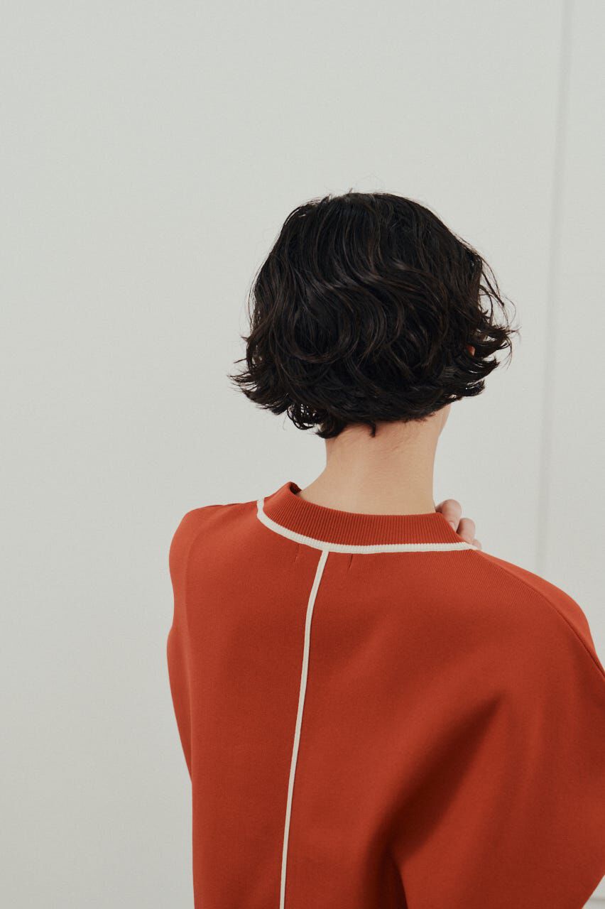 STYLEMIXER「パイピングニットトップ」|ニット・セーター|