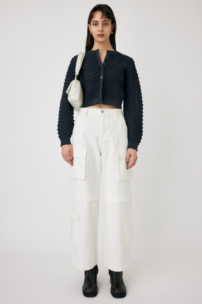 MOUSSY「LOWRISE CARGO WHT STRAIGHT」|デニム|