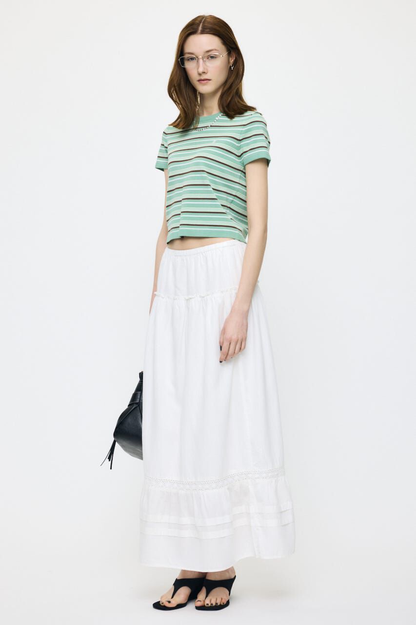 MOUSSY「PIN TUCK MAXI スカート」|スカート|WHT