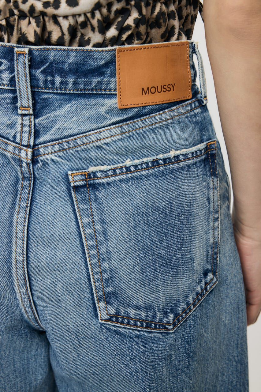 MOUSSY「MIDRISE CURVED WIDE ストレート」|デニム|