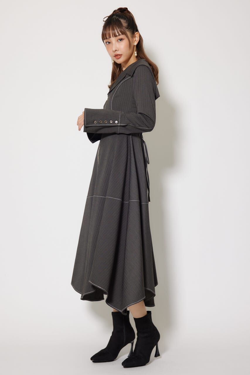 rienda「セーラーディティールフレアワンピース」|ワンピース|