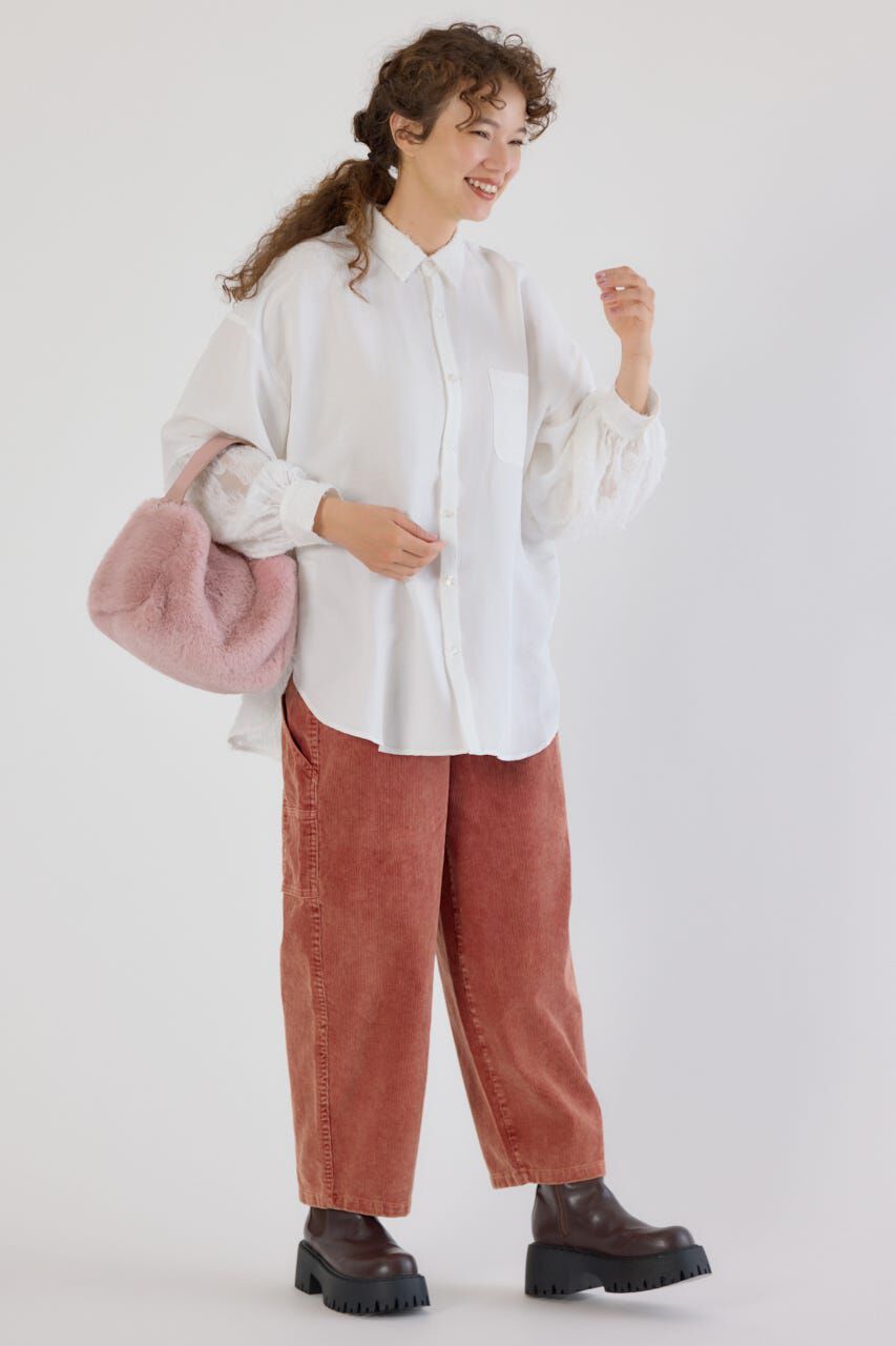 RODEO CROWNS「フリンジジャガード切替シャツ」|シャツ・ブラウス|