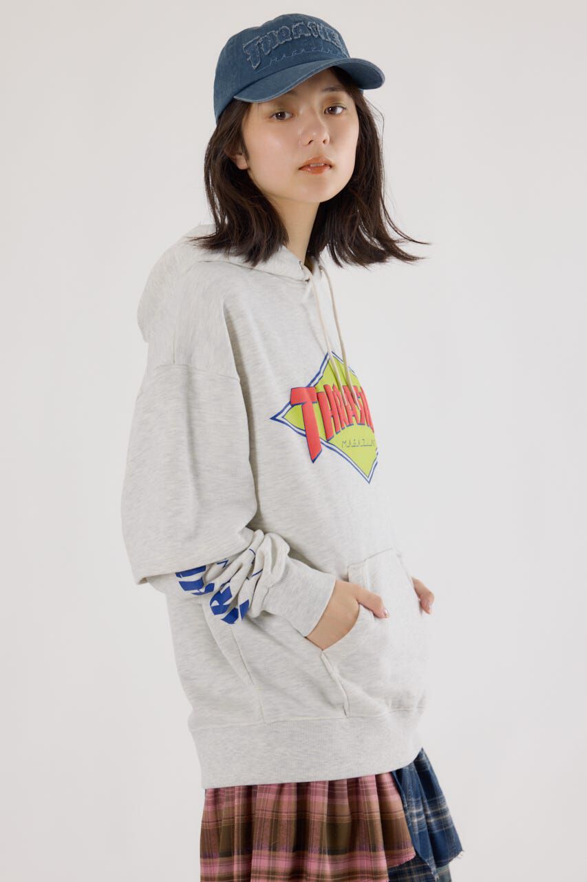 RODEO CROWNS「(THRASHER) レイヤードスウェットパーカー」|パーカー|