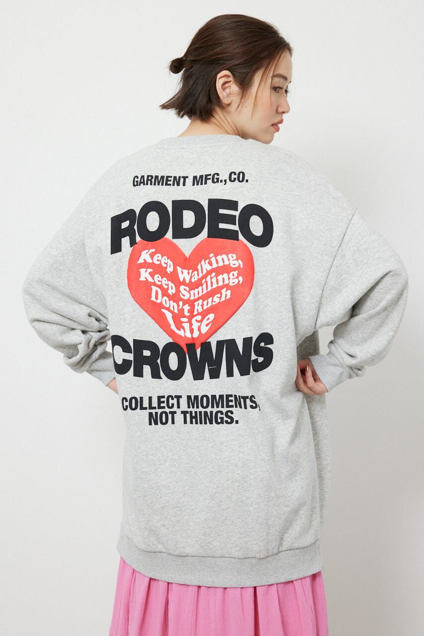 RODEO CROWNS「バックハートロゴワンピース」|ワンピース|L/T.GRY1