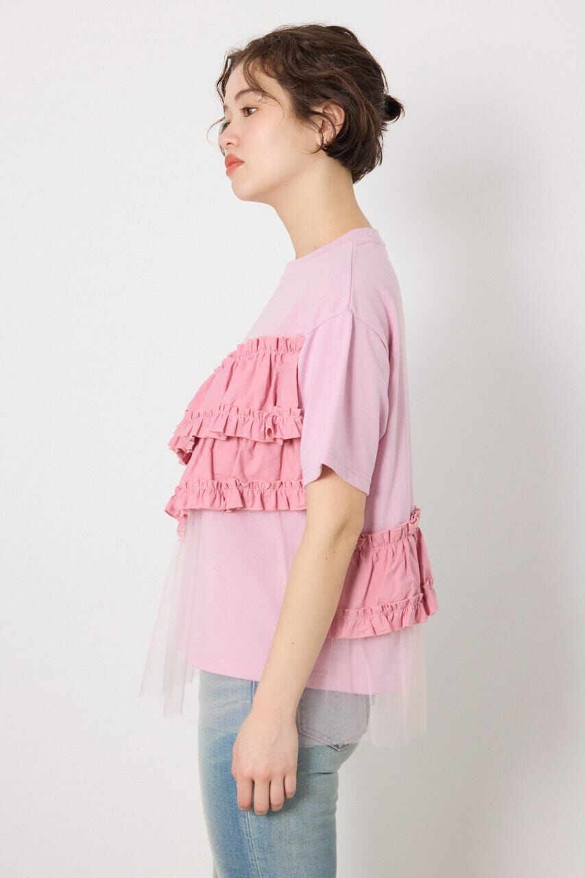 RODEO CROWNS「布帛チュールドッキングトップス」|Tシャツ・カットソー|