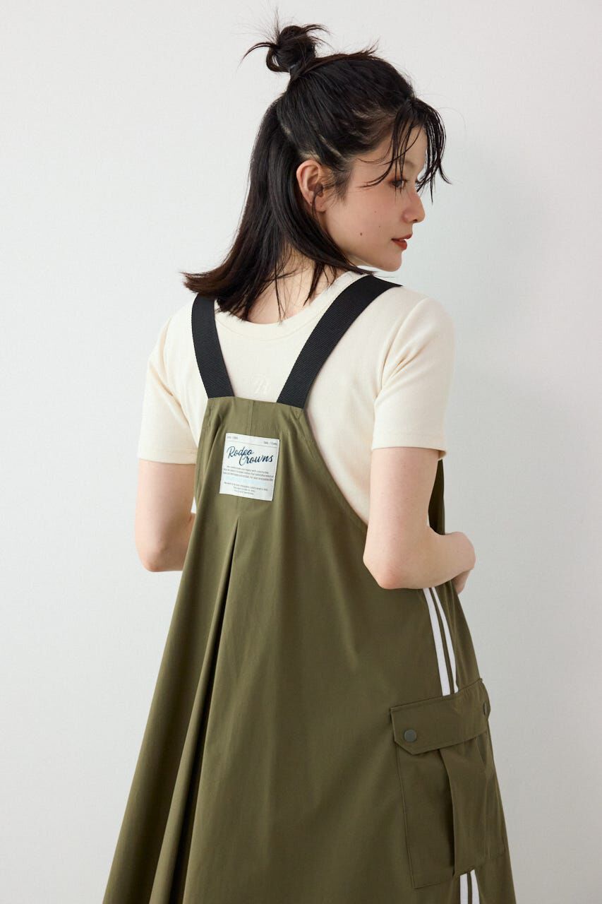 RODEO CROWNS「W/Rサイドラインジャンパースカート」|ワンピース|