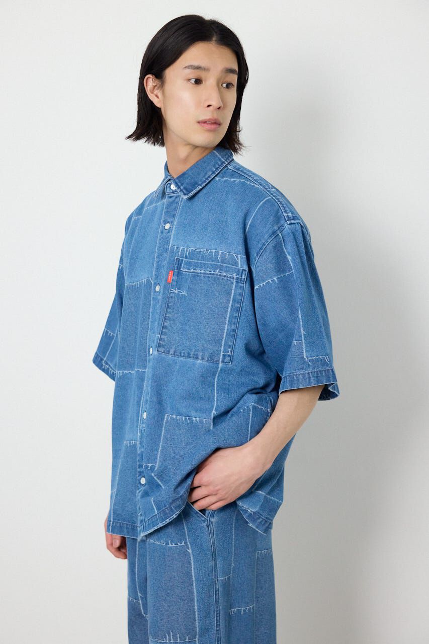 RODEO CROWNS「パッチパターンデニムシャツ」|シャツ・ブラウス|