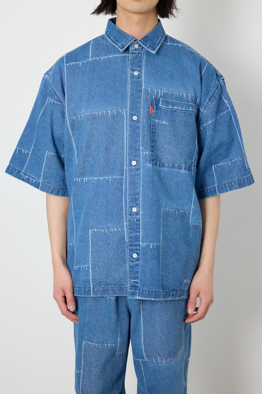 RODEO CROWNS「パッチパターンデニムシャツ」|シャツ・ブラウス|