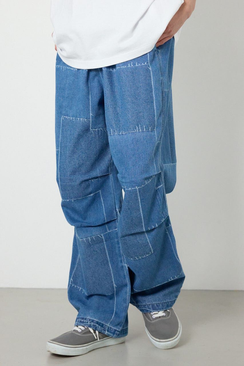 RODEO CROWNS「パッチパターンデニムパンツ」|デニム|