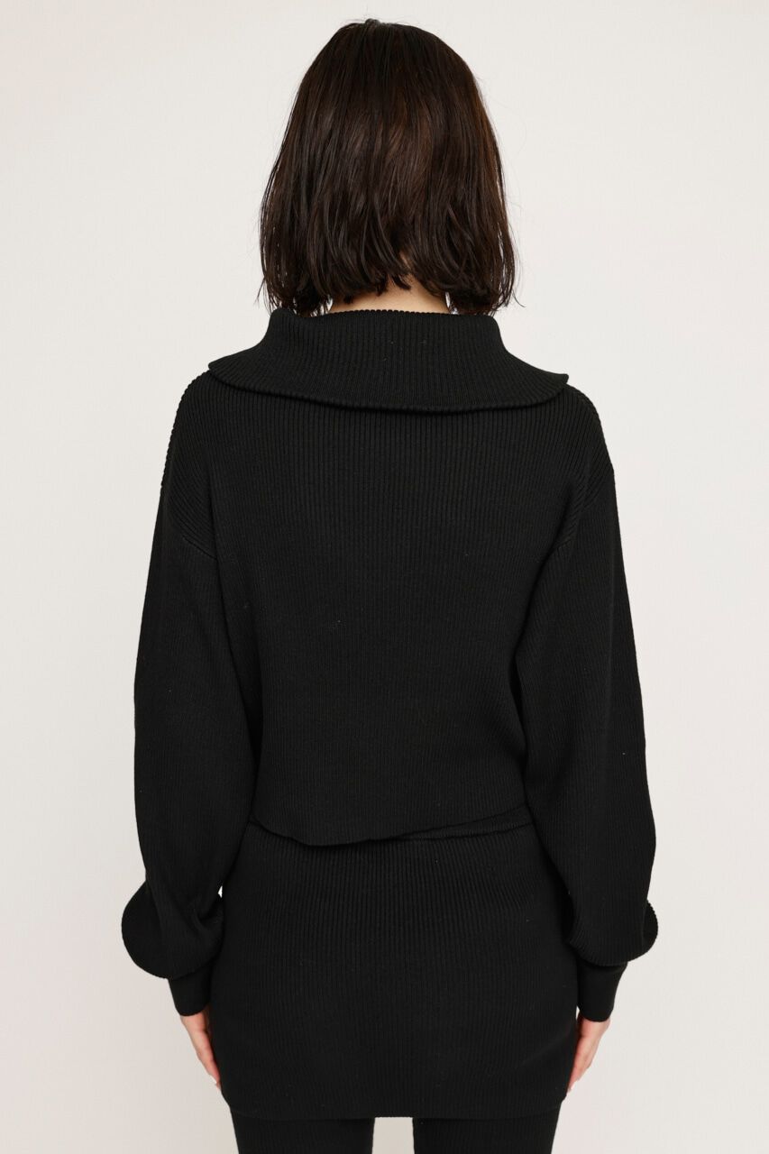 SLY「FRONT ZIP KNIT トップス」|ニット・セーター|