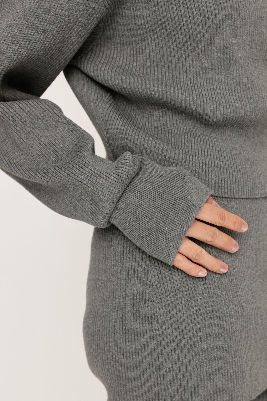 SLY「FRONT ZIP KNIT トップス」|ニット・セーター|