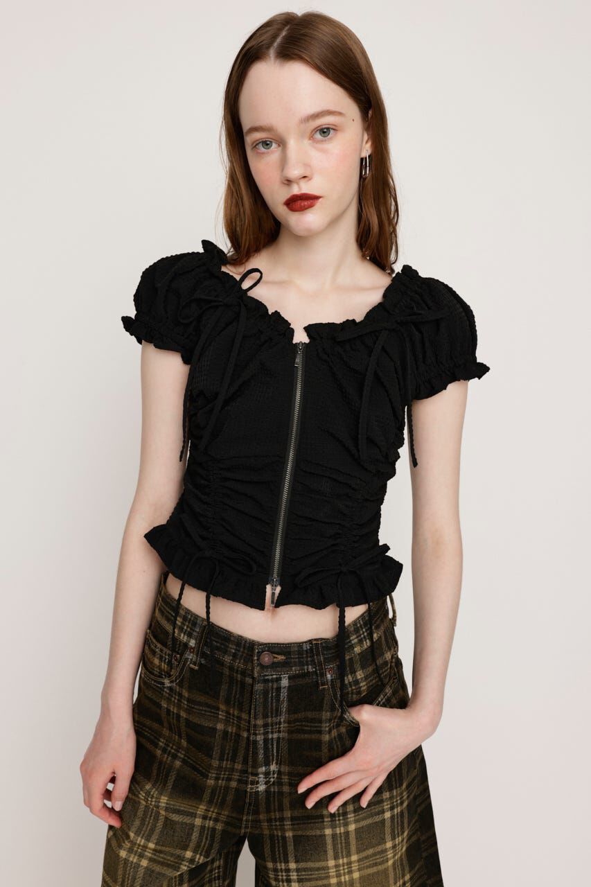 SLY「FRONTZIP 2WAY トップス」|シャツ・ブラウス|