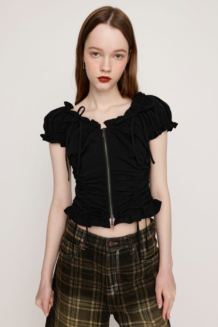 SLY「FRONTZIP 2WAY トップス」|シャツ・ブラウス|