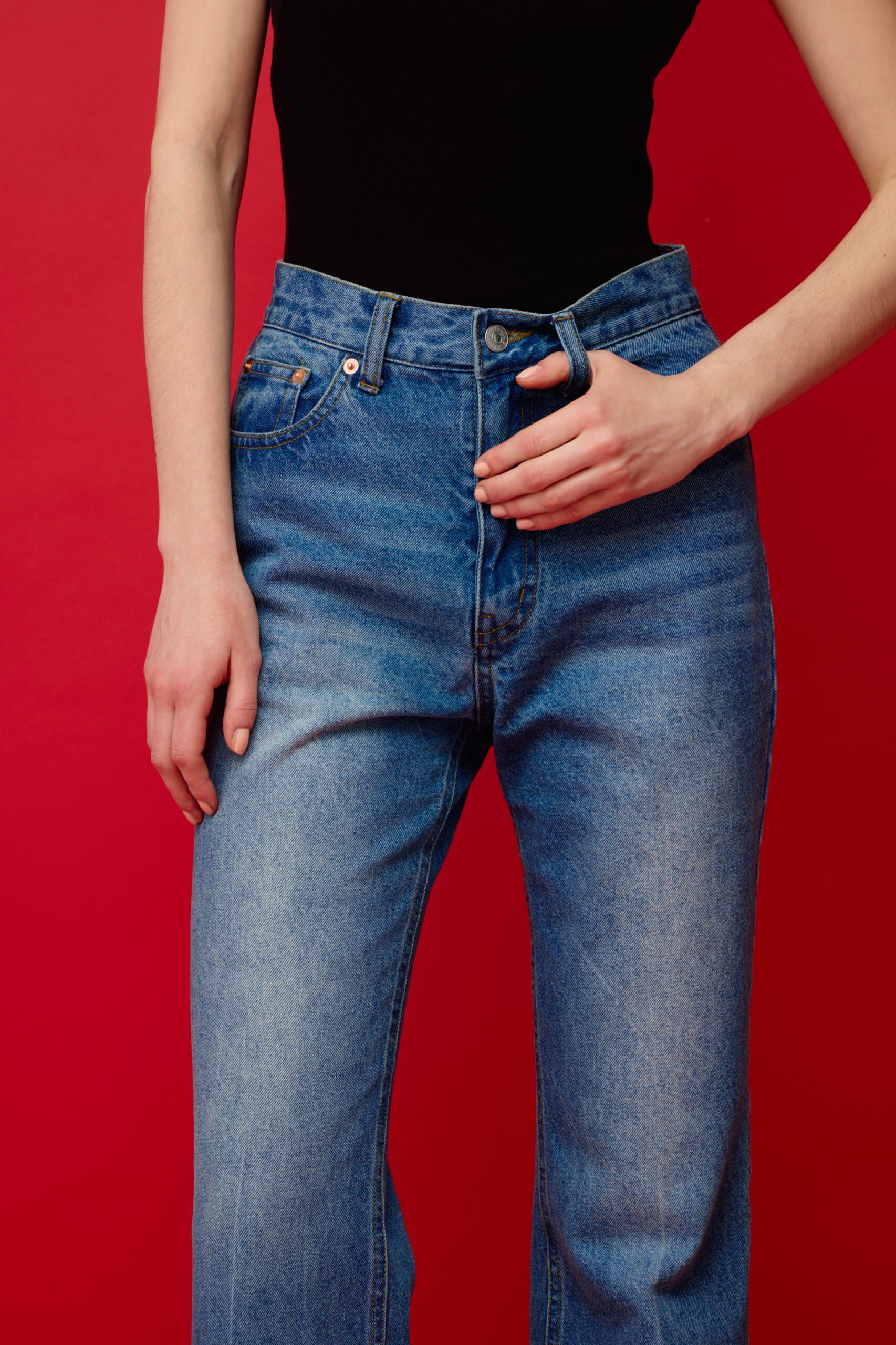 SLY「J／W SEMI FLARE DENIM パンツ」|デニム|