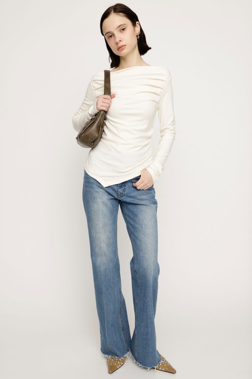 SLY「J／W SEMI FLARE DENIM パンツ」|デニム|