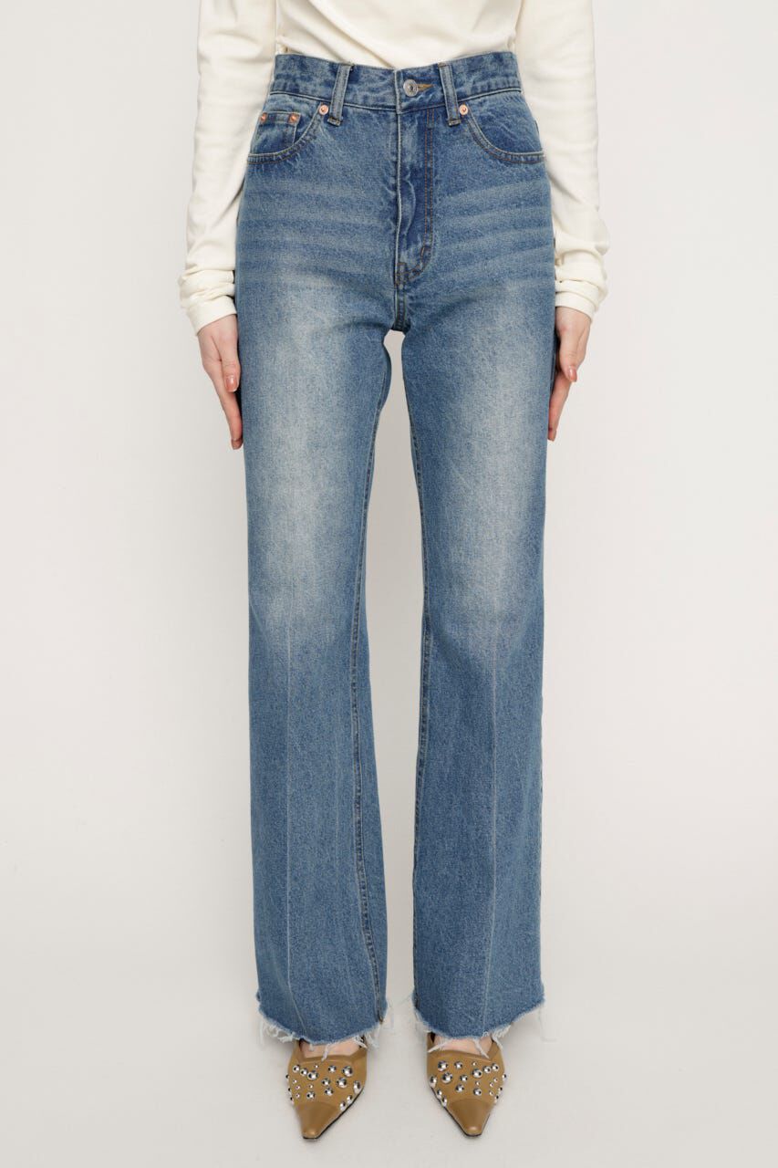 SLY「J／W SEMI FLARE DENIM パンツ」|デニム|