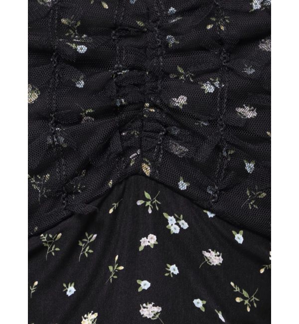 CALNAMUR「TULLE LAYERED FLOWER OP/チュールレイヤードフラワーワンピース」|ワンピース|