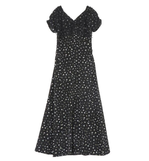 CALNAMUR「TULLE LAYERED FLOWER OP/チュールレイヤードフラワーワンピース」|ワンピース|