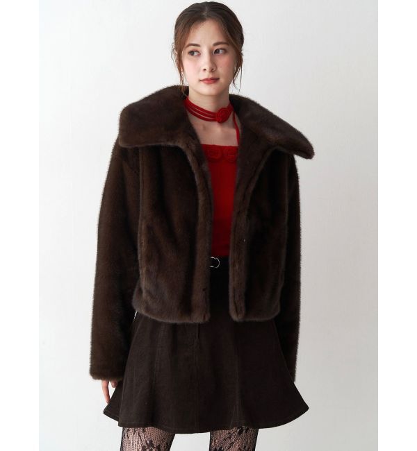 CALNAMUR「フェイクファーブルゾン」|ブルゾン・スタジャン|