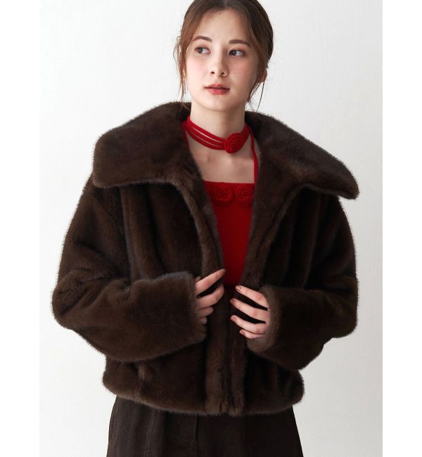 CALNAMUR「フェイクファーブルゾン」|ブルゾン・スタジャン|