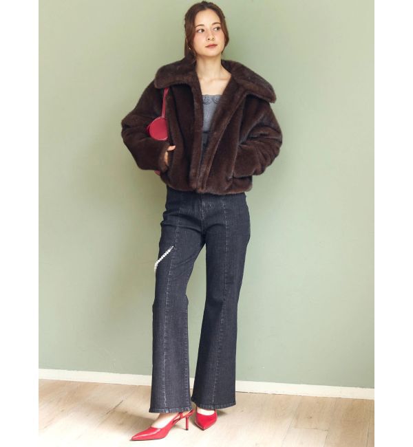 CALNAMUR「フェイクファーブルゾン」|ブルゾン・スタジャン|