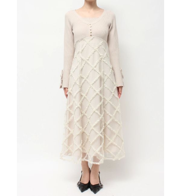 RESEXXY「ドッキングニットフレアワンピース」|ワンピース|