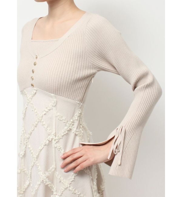 RESEXXY「ドッキングニットフレアワンピース」|ワンピース|