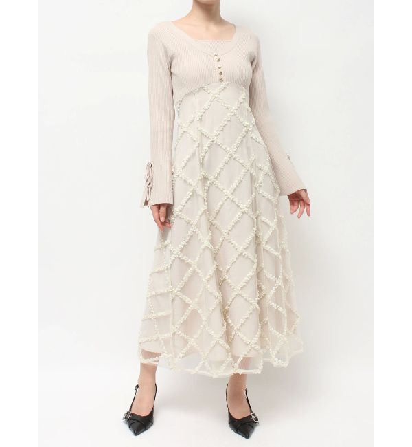 RESEXXY「ドッキングニットフレアワンピース」|ワンピース|