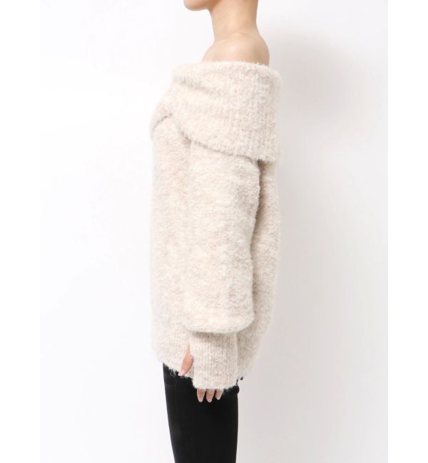 EMODA「TUCK OFF SHOULDER KNIT」|ニット・セーター|