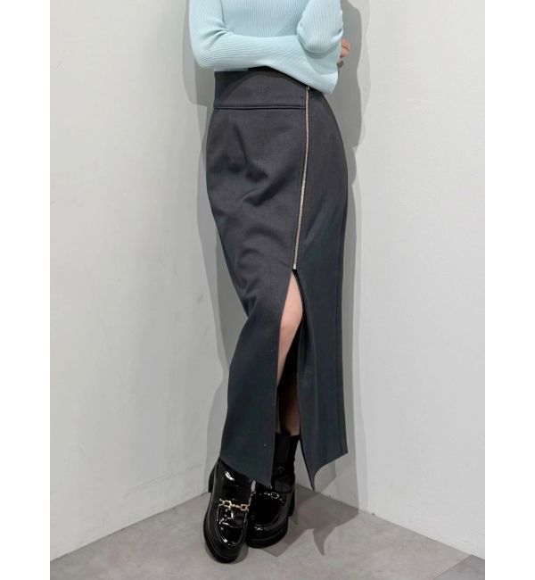 MERCURYDUO「アシメZIPナロースカート」|スカート|