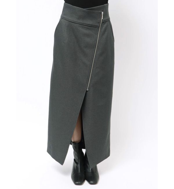 MERCURYDUO「アシメZIPナロースカート」|スカート|