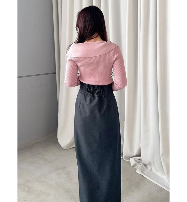 MERCURYDUO「アシメZIPナロースカート」|スカート|