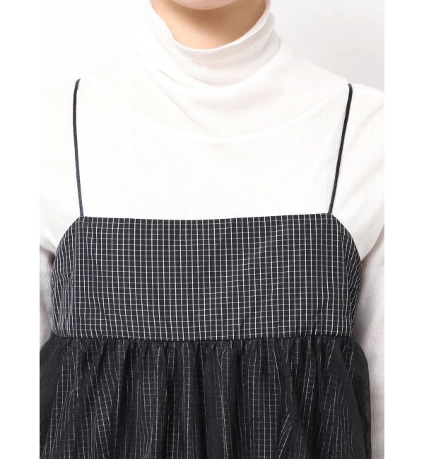 Ungrid「チュールレイヤードキャミワンピース」|ワンピース|