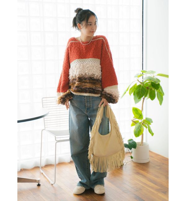 Ungrid「ファンシーヤーンスラブニット」|ニット・セーター|