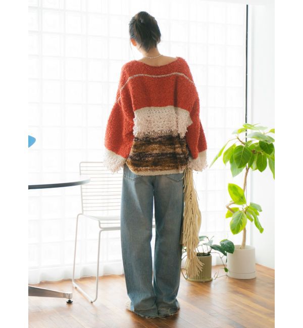 Ungrid「ファンシーヤーンスラブニット」|ニット・セーター|